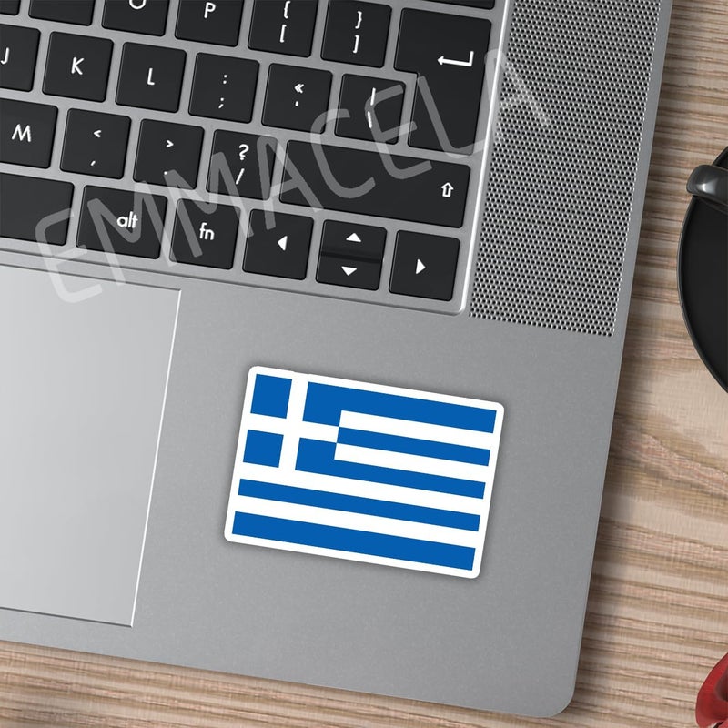 EMMACELA (3PCS) Greece Flag stickers, Countries Flag Stickers - Waterproof Vinyl Decals For Laptops, Tumblers, Water Bottles, Books, Scrapbooks, Size 3 x 2 Inch - Image 4